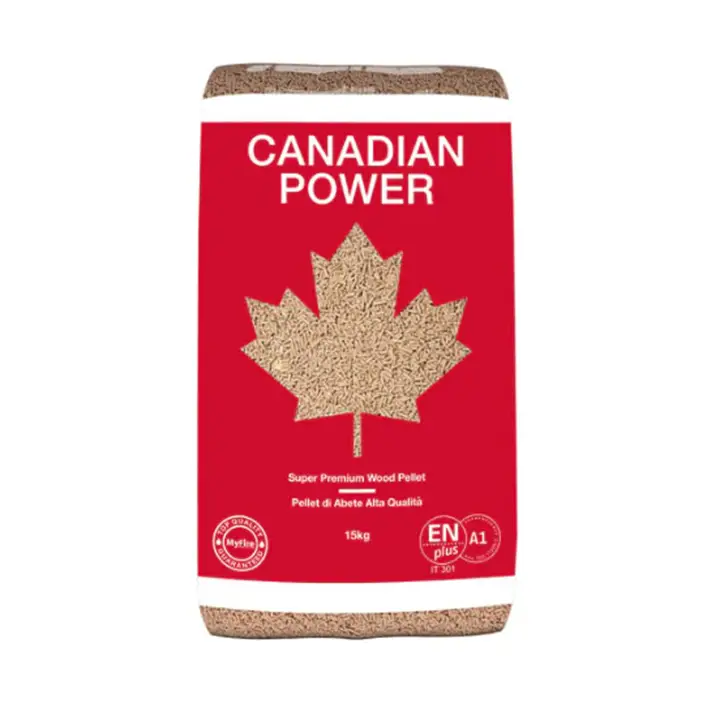 Bancale Pellet Canadian Power ENplus A1 – Abete 100% – Combustione Pulita – 70 Sacchi da 15kg