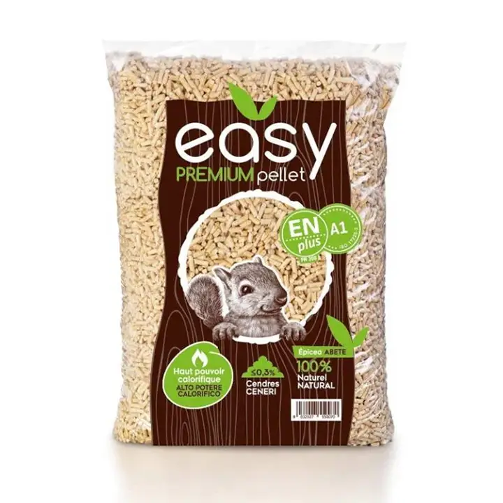 Bancale Pellet Easy Premium ENplus A1 – Abete 100% – Combustione Pulita – 72 Sacchi da 15kg