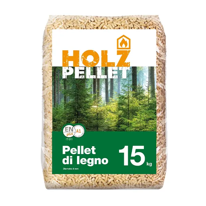 Bancale Premium Holz Pellets ENplus A1 – Abete / Conifera – Combustione Pulita – 70 Sacchi da 15kg