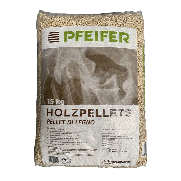 Bancale Pellet Pfeifer ENplus A1 – Abete Puro – Combustione Pulita – 70 Sacchi da 15kg